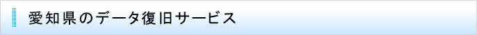 愛知県のデータ復旧サービス